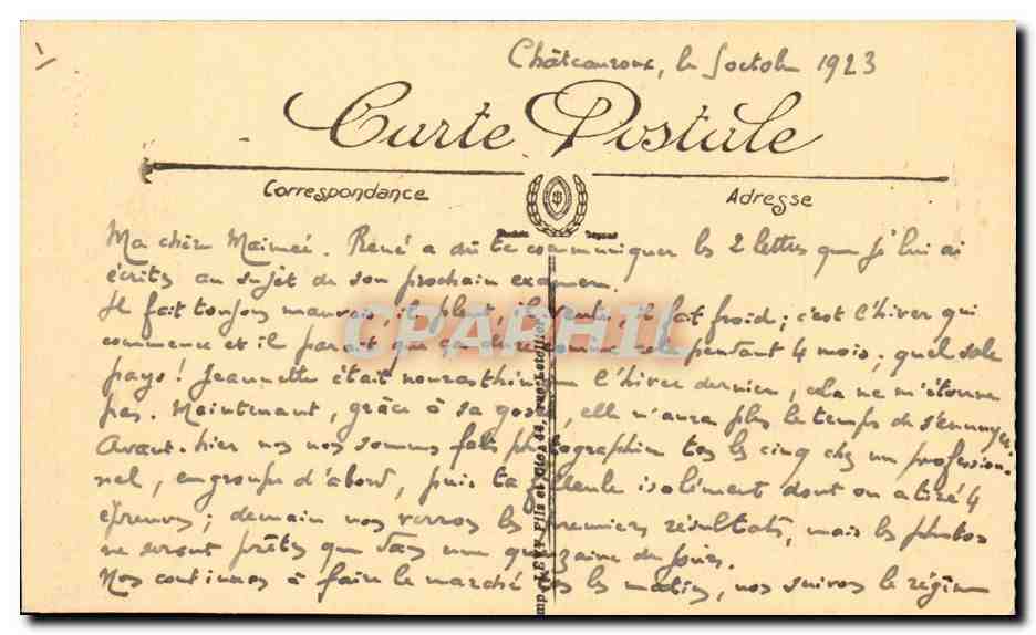 Marseille CPA Ascenseurs de Notre Dame de la Garde  — Verso