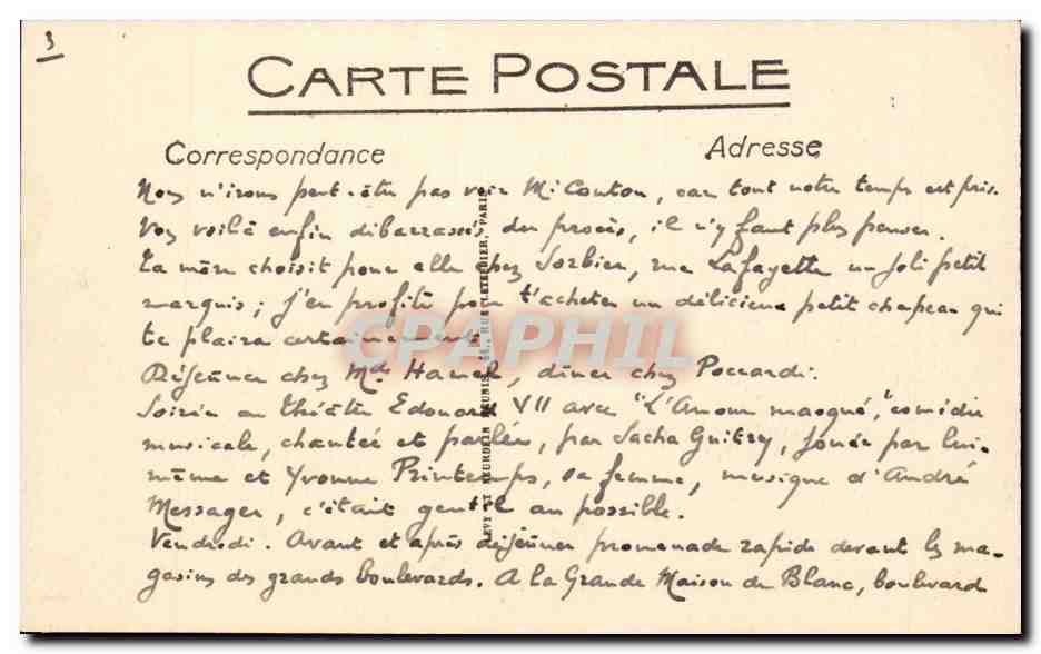 Marsella — El Quai des Belges — LL. — n° 343 — Reverso