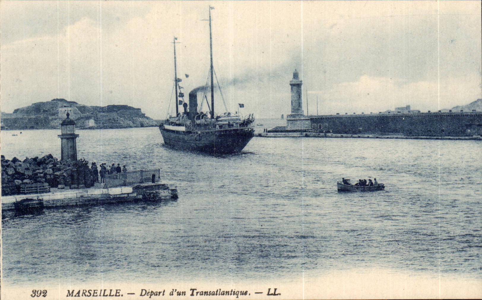 Marseille — Départ d'un Transatlantique — LL. N° 392