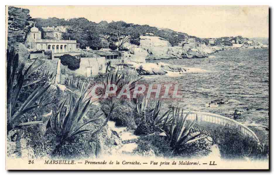 Marseille CPA Promenade de la Corniche Vue prise de Maldorme