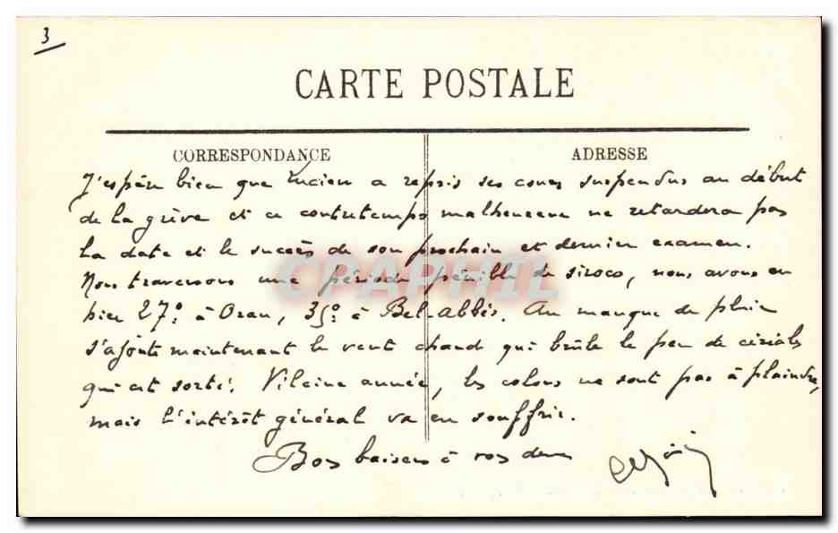 Vichy CPA Vue dans le nouveau parc — Rückseite