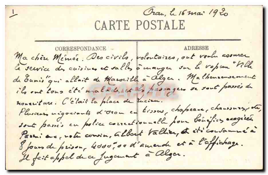 Vichy CPA Le nouveau parc Le bassin des cygnes (swan) — Verso