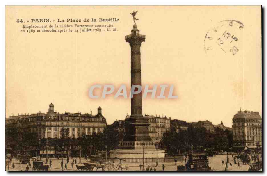 Paris CPA Place de la Bastille