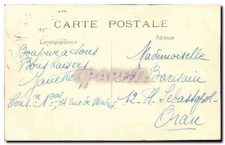 Paris CPA Grand palais — Verso