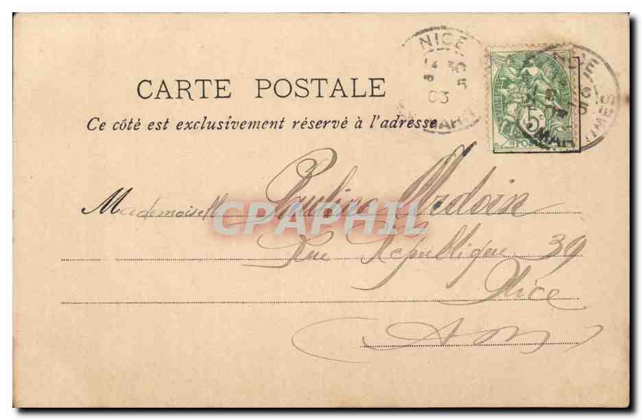 CPA Fantaisie Coiffures Henri IV — Verso