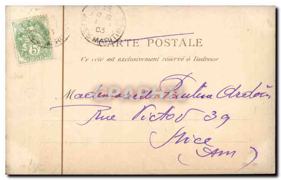 CPA Fantaisie Femme et gentilhomme Enfants — Rückseite