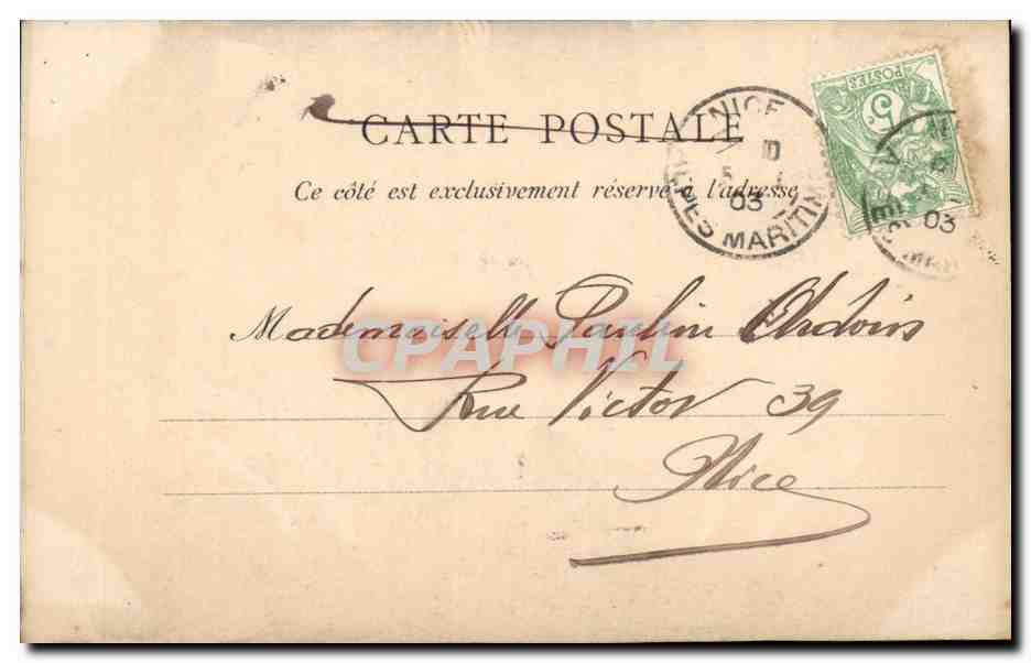 CPA Fantaisie Femme et gentilhomme Enfants — Rückseite