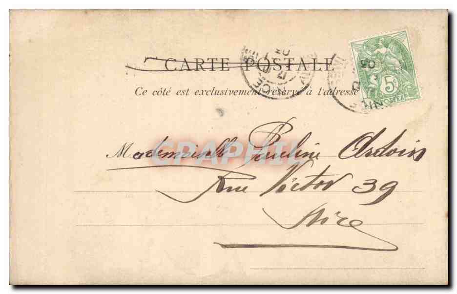 CPA Fantaisie Femme et gentilhomme Enfants — Rückseite