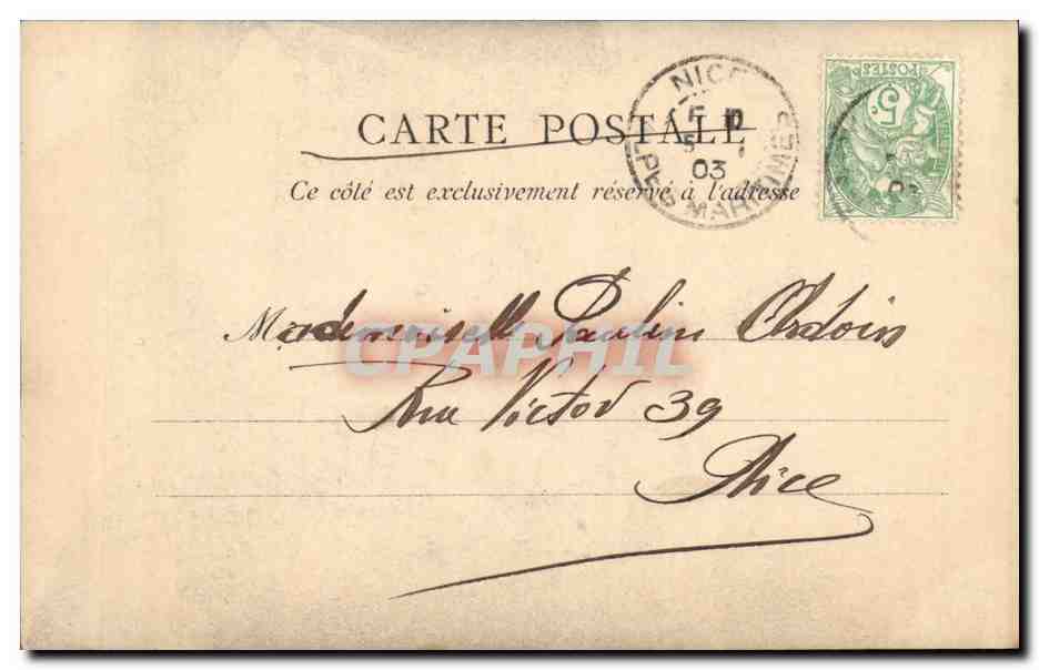 CPA Fantaisie Femme et gentilhomme Enfants — Rückseite