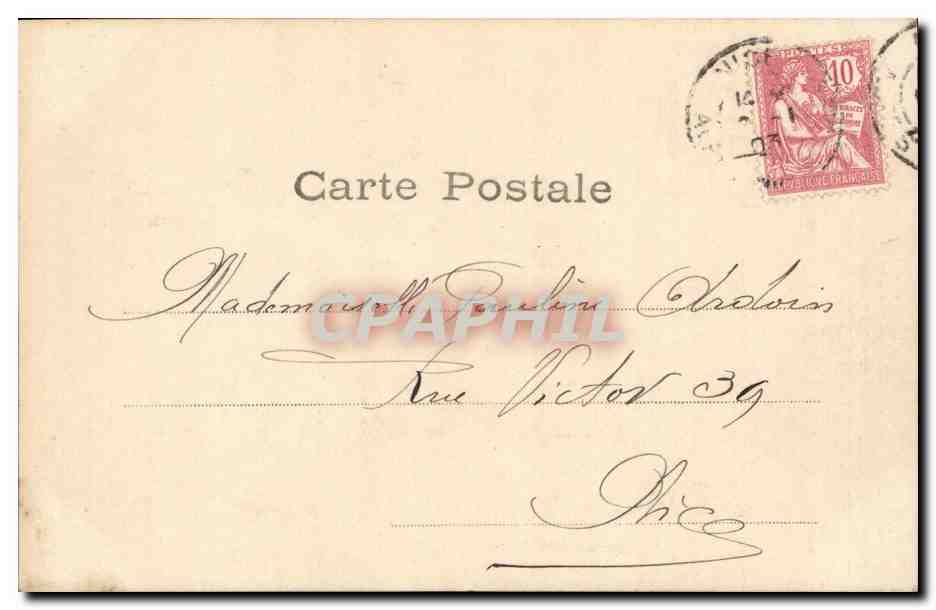 CPA Fantaisie Enfants Idylle et Trianon Costume — Rückseite