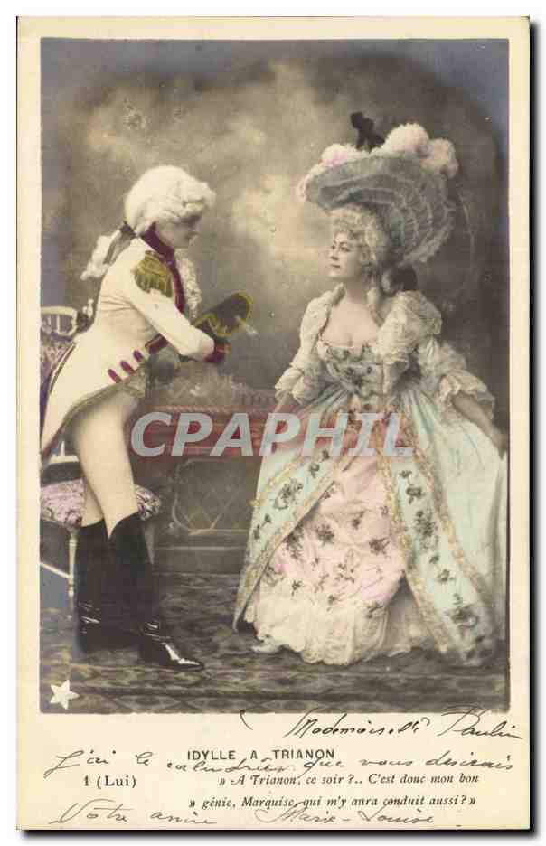 CPA Fantaisie Enfants Idylle et Trianon Costume
