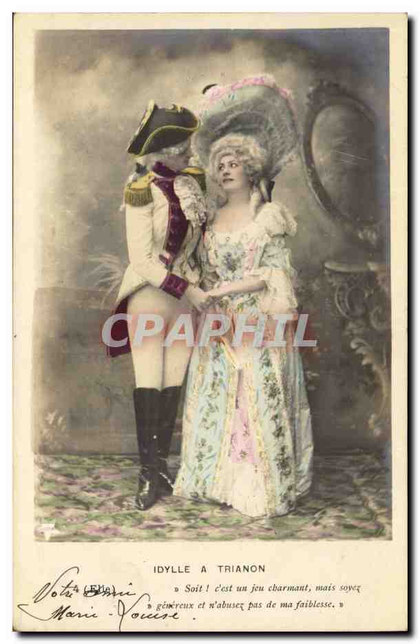 CPA Fantaisie Enfants Idylle et Trianon Costume