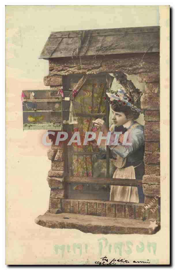 Femme au marché — Vendeuse de poissons — Mini Pinson, n° 1703