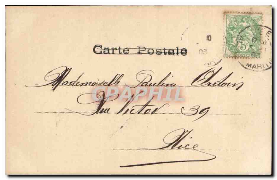 Femme à la fenêtre d'une cabane — H. Manuel, Paris — n° 10 — Achterkant