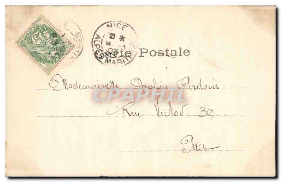Idylle Parisienne — Scène 1 — Cliché Walery — Verso