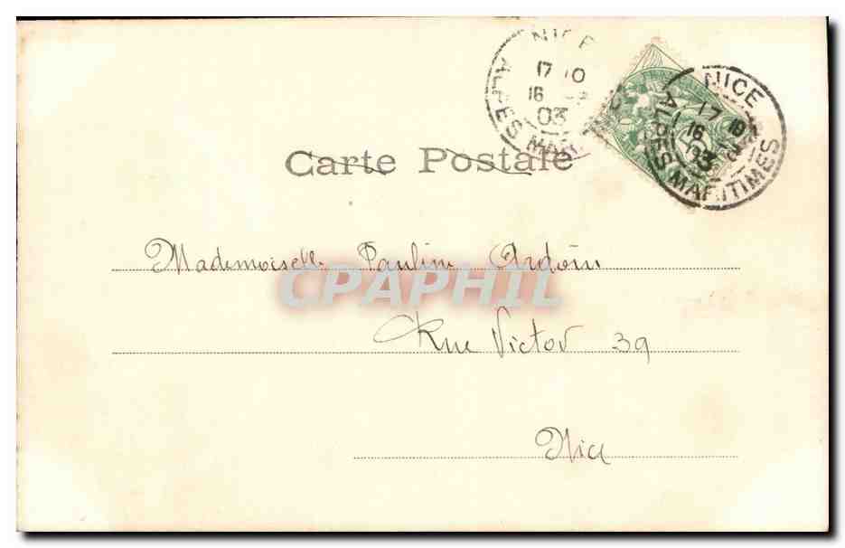 Idylle Parisienne — Scène VIII — Regardons ensemble — Cliché Walery — Achterkant