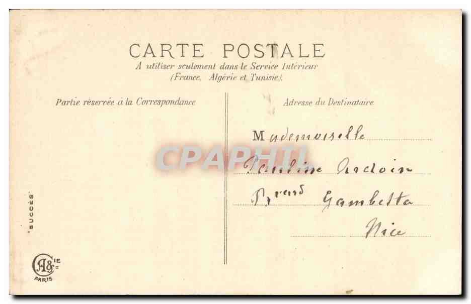 Femme avec panier de fleurs — 1er Avril — éditeur A. G. Paris — Reverso