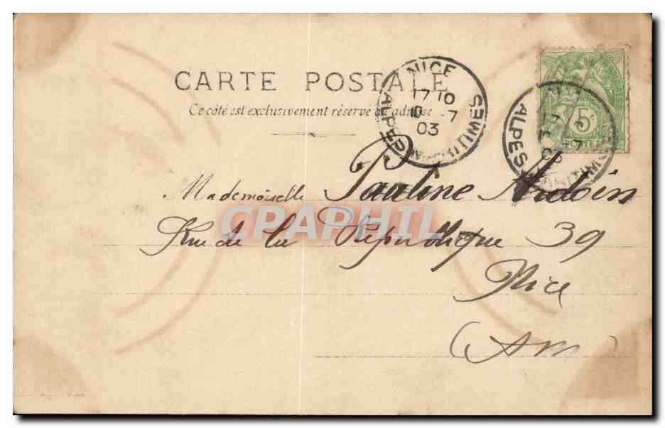 Madame Juniori — Portrait en costume de scène — S.I.P. 55e Série N°20, éditée par Reutinger Paris — Rückseite