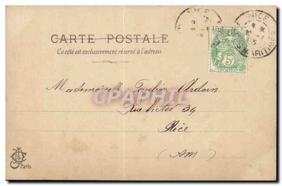 CPA Fantaisie Enfant pretre — Verso
