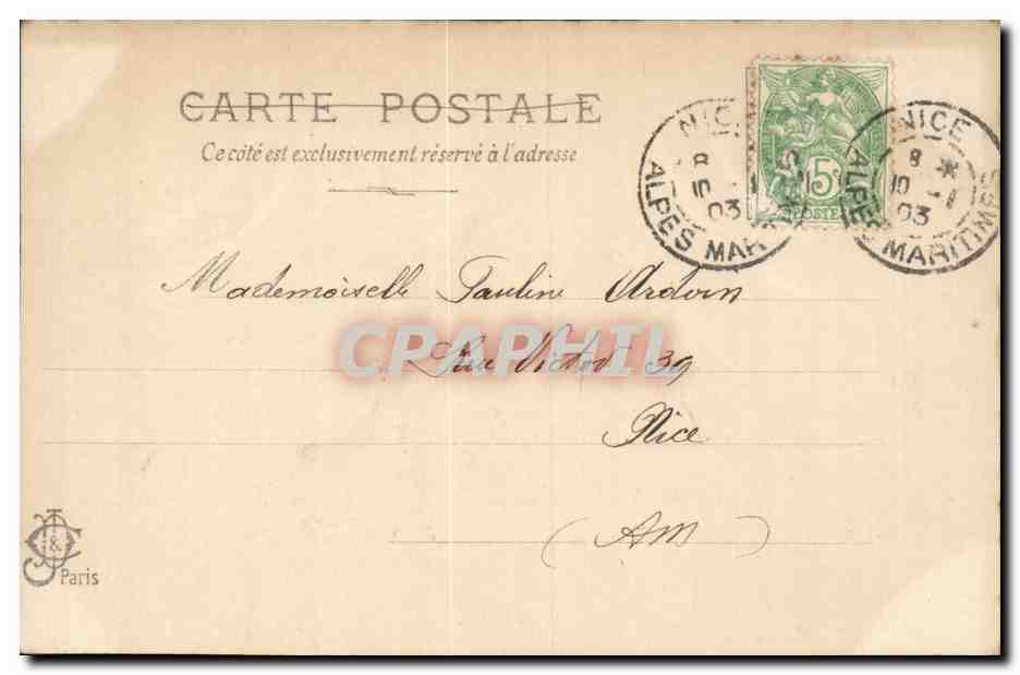 CPA Fantaisie Enfant pretre — Verso
