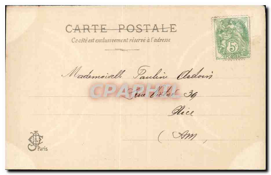 CPA Fantaisie Enfant pretre — Verso