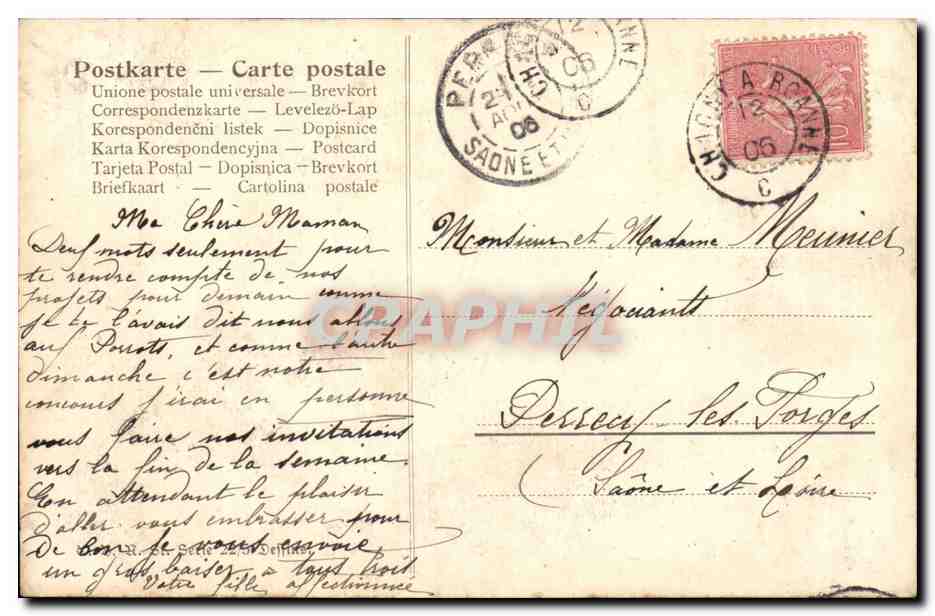 CPA FAntaisie Enfant  — Rückseite