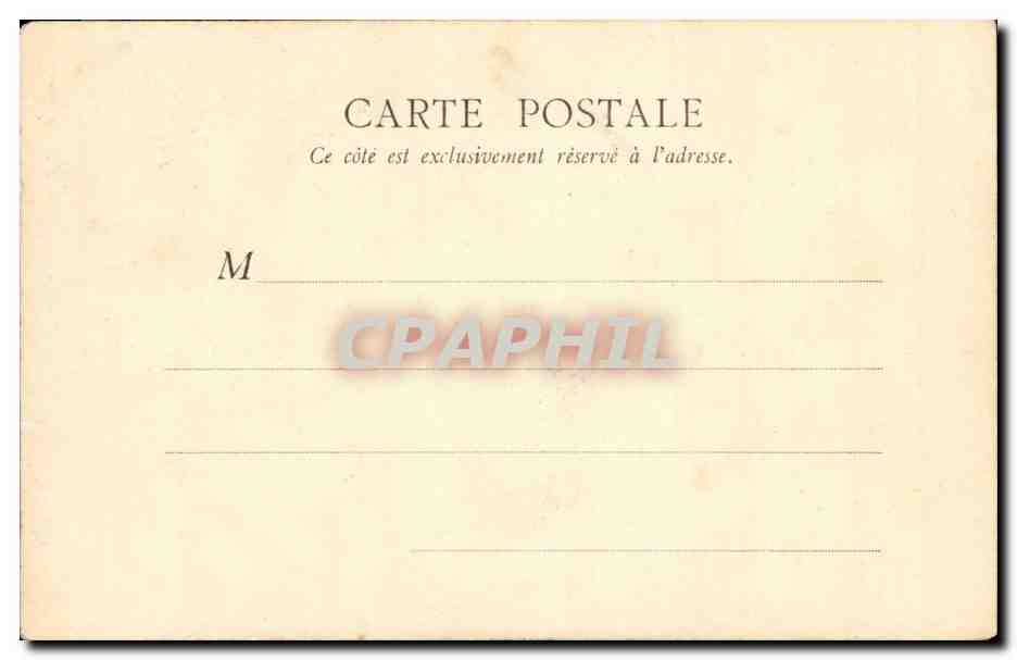 Tunisie Tunis CPA Rue des Andalous — Verso