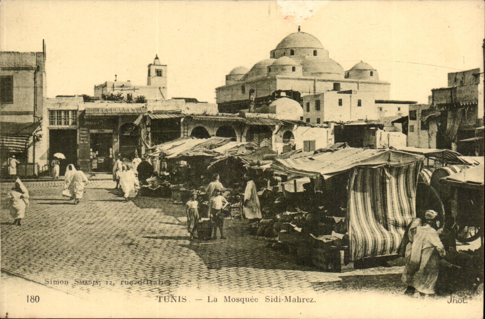 Tunisie Tunis CPA La mosquee Sidi Mahrez