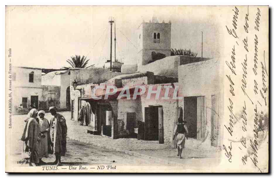 Tunisie CPA Une rue