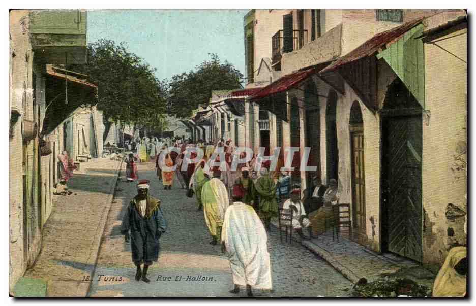 Tunisie CPA Tunis Rue El Halfoin