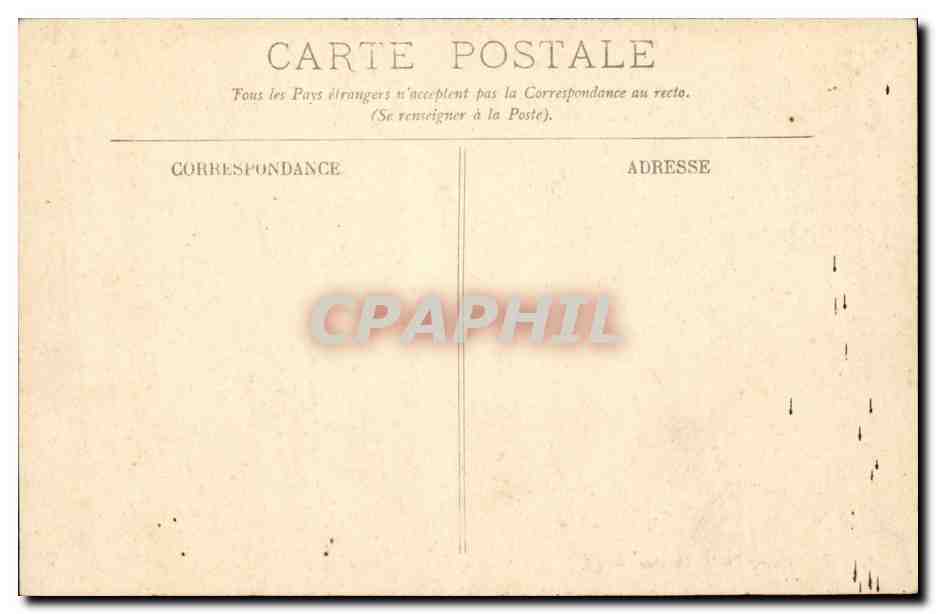 Tunisie CPA Tunis Rue Halfaouine — Verso