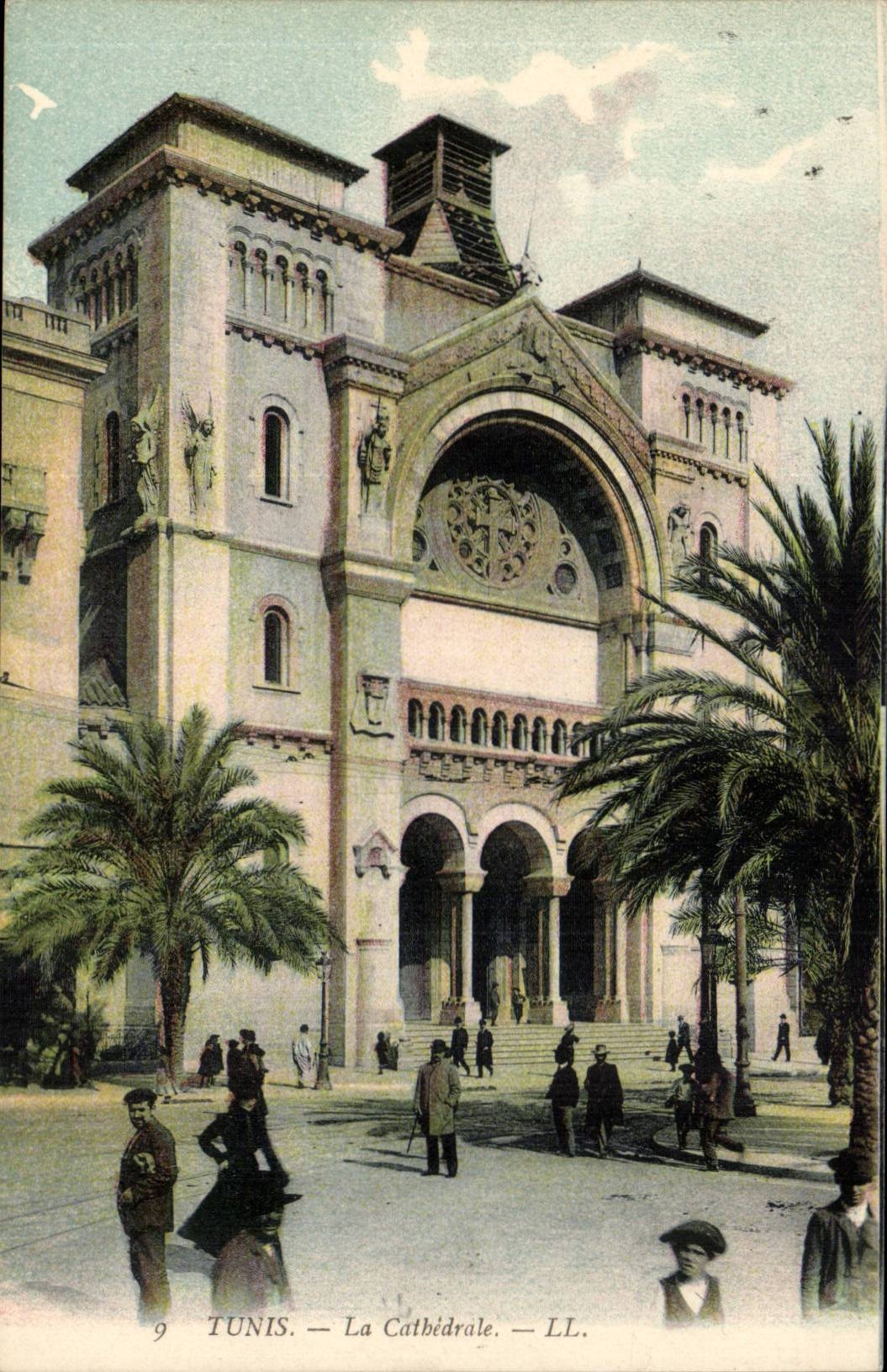 Tunisie CPA Tunis La cathedrale