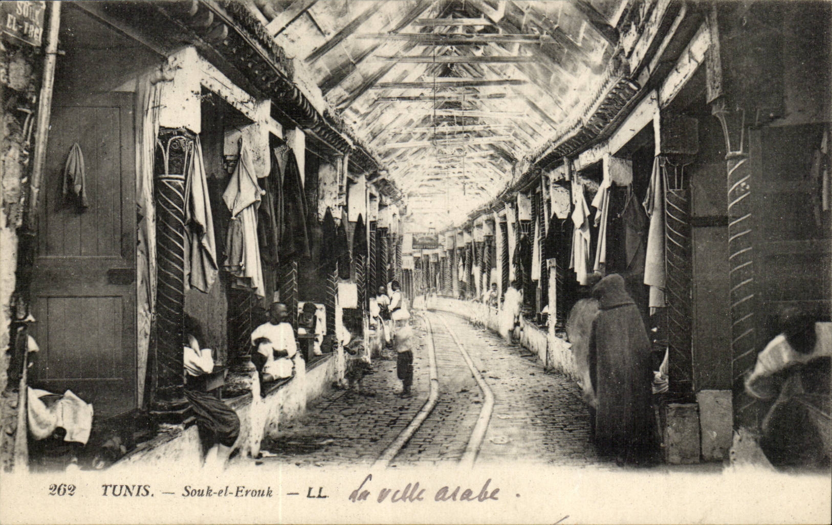 Tunisie Tunis CPA Souk el Erouk La ville arabe