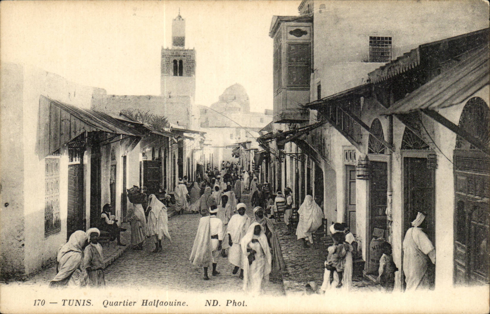 Tunisie Tunis CPA Quartier Halfaouine
