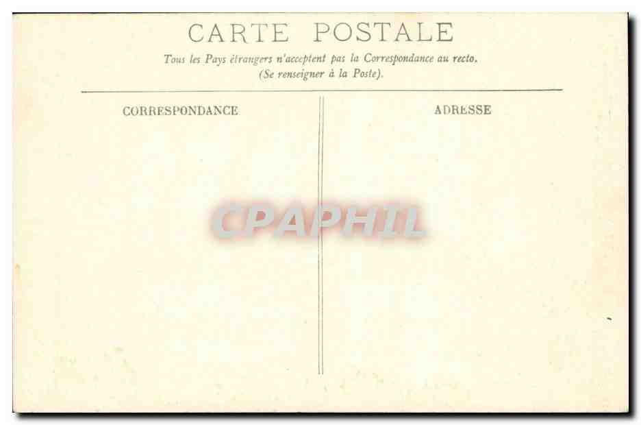 Tunisie Tunis CPA Rue Sidi Ben Ziad — Verso