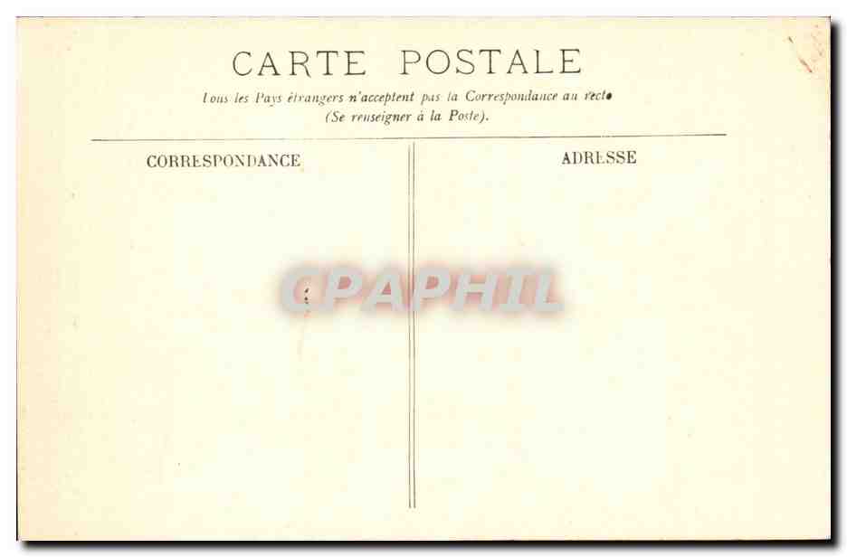 Tunisie Tunis CPA Le Bardo l'entree — Verso