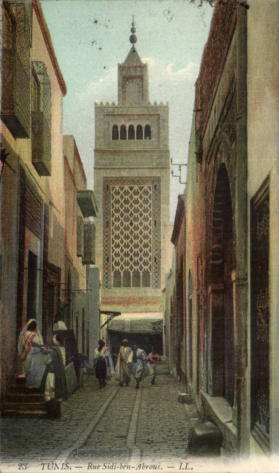 Tunisie Tunis CPA Rue Sidi Ben Abrous