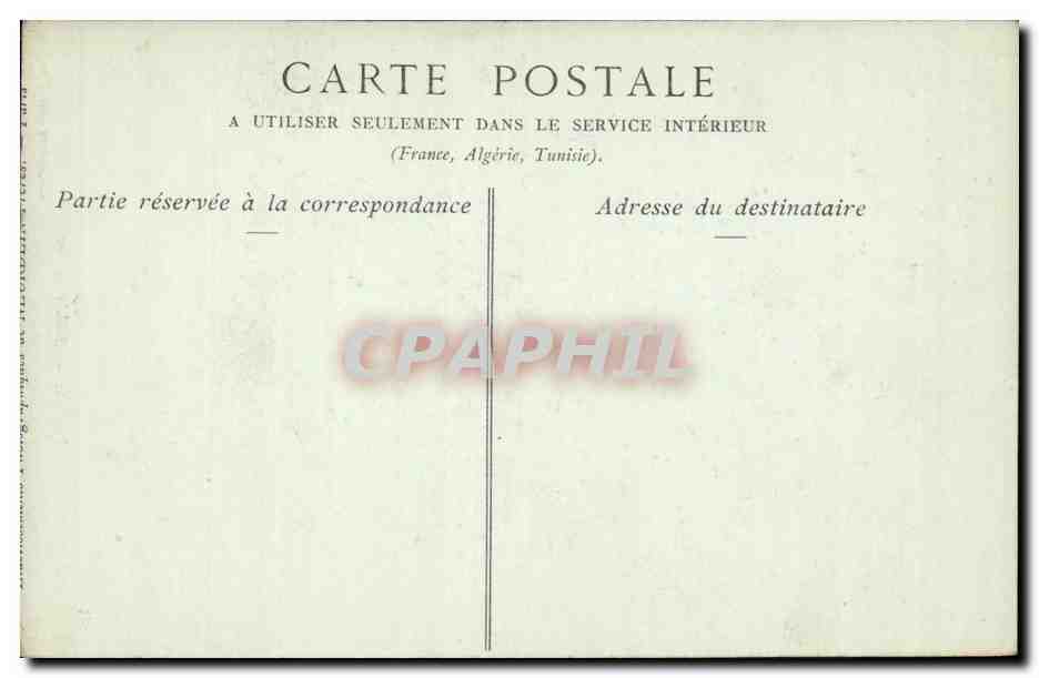 Tunisie Tunis CPA Soldats du Bey — Verso