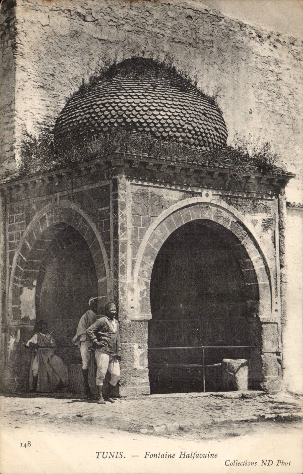 Tunisie Tunis CPA Fontaine Halfaouine