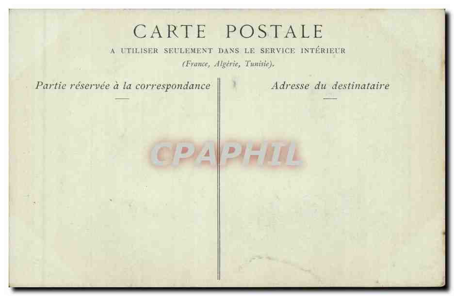 Tunisie Tunis CPA Fontaine Halfaouine — Verso