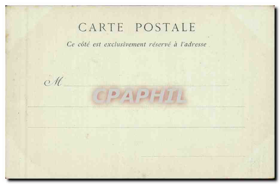 Tunisie Tunis CPA Une rue — Verso