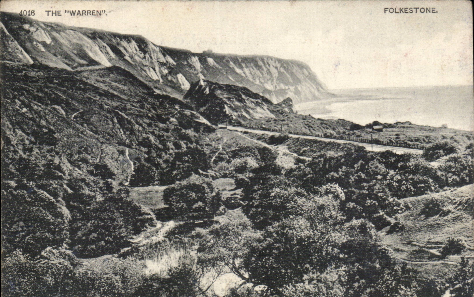 Grande Bretagne Folkestone CPA The Warren