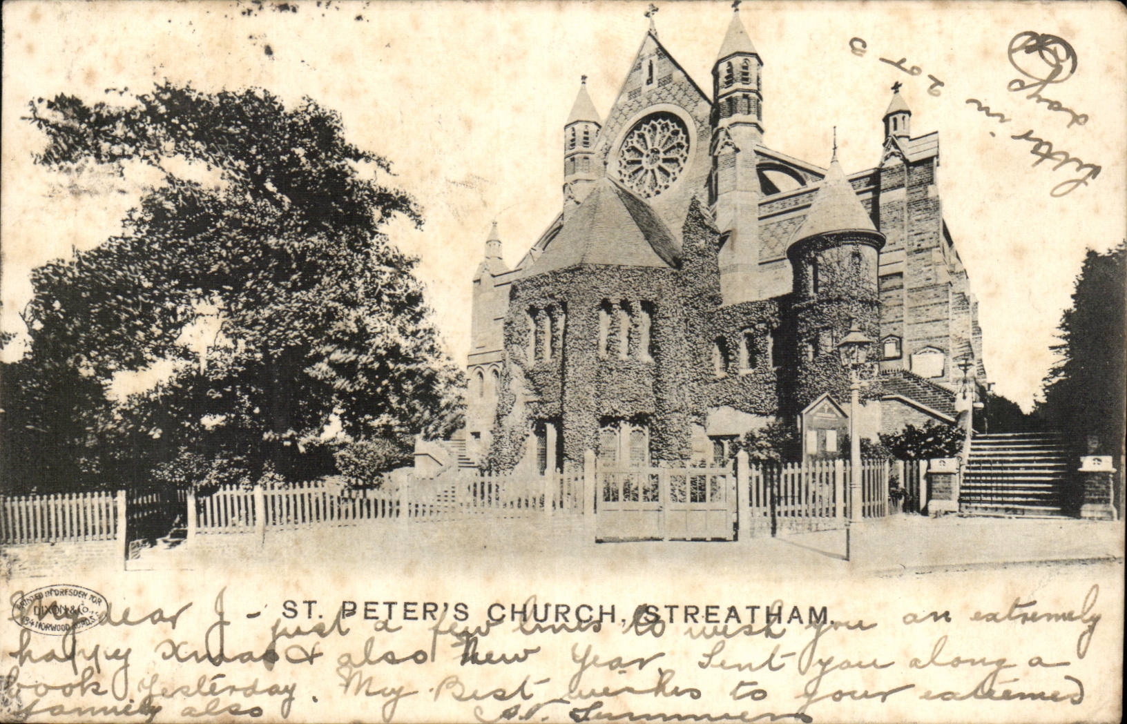 Grande Bretagne CPA St Peter's church Streatham