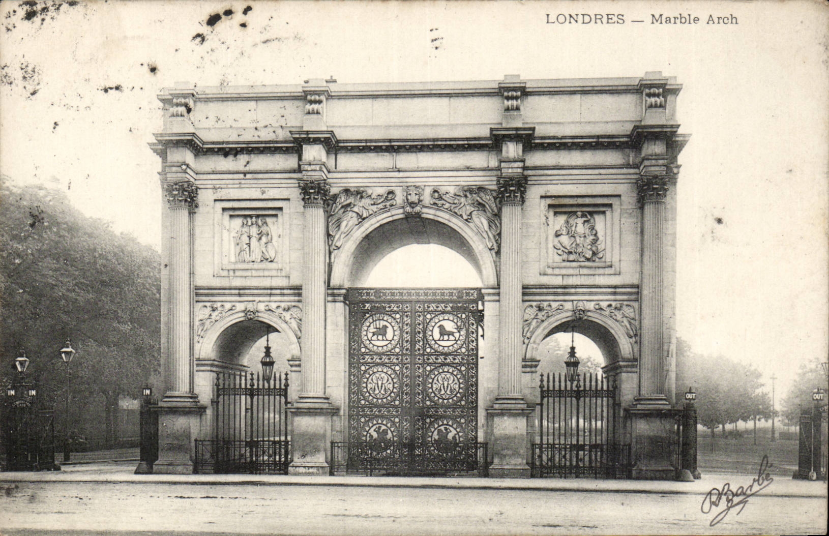 Grande Bretagne CPA London Londres Marble Arch