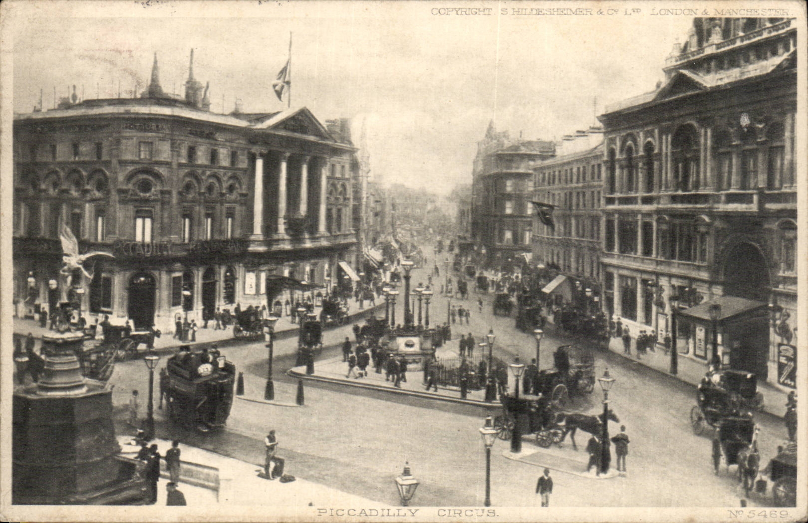 Grande Bretagne Londres london CPA piccadilly Circus