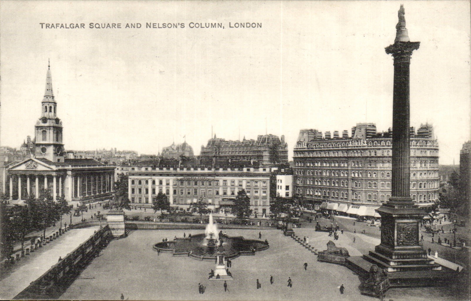 Grande Bretagne Londres london CPA Trafalgar Square and Nelson's column