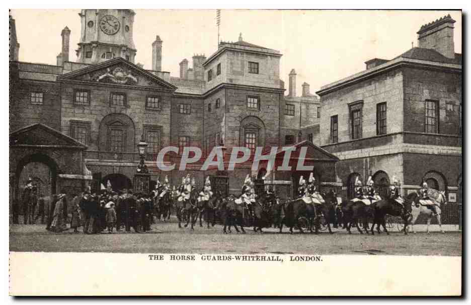 Grande Bretagne Londres london CPA The horse guards Whitehall
