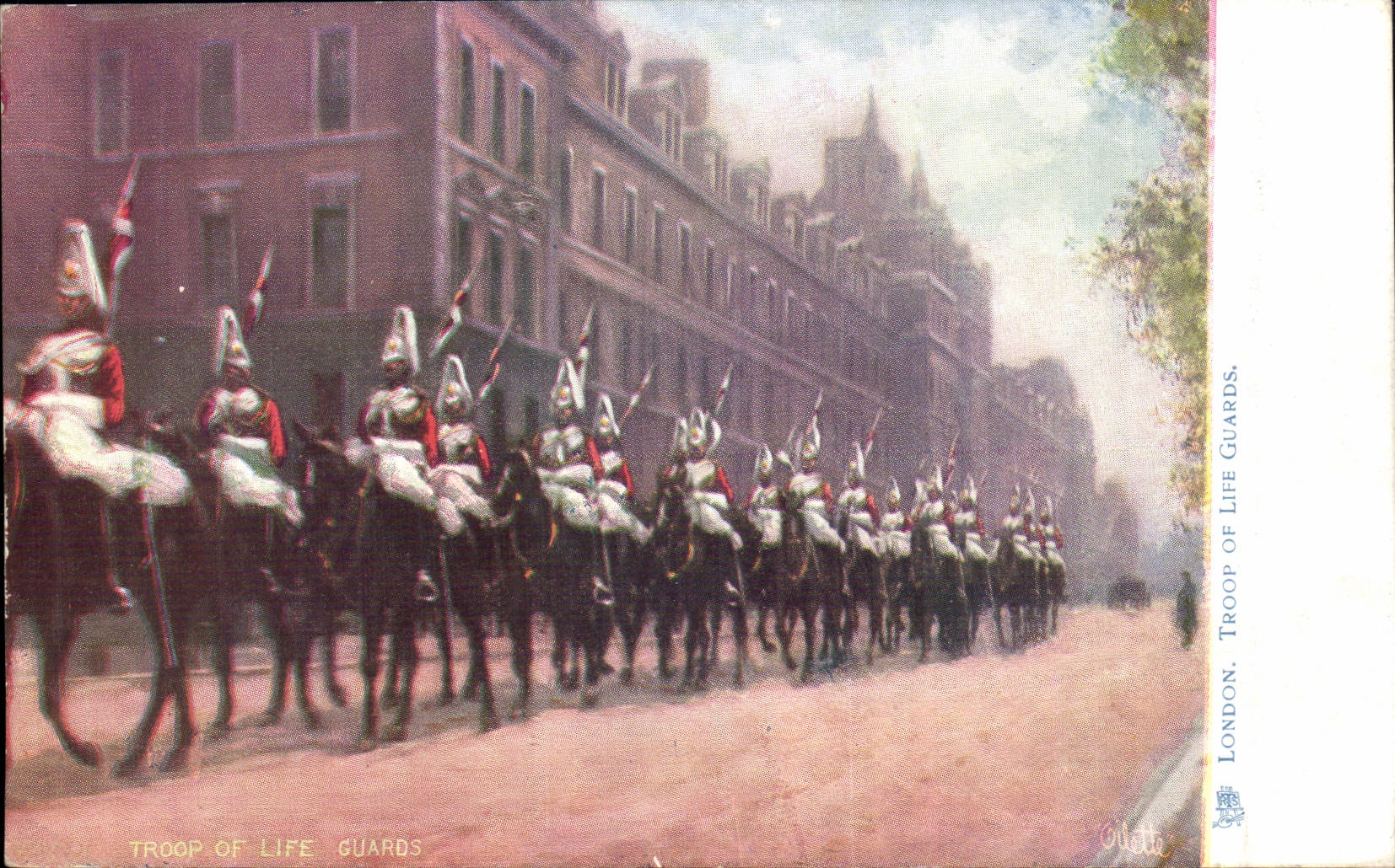 Grande Bretagne Londres london CPA Troop of life guards