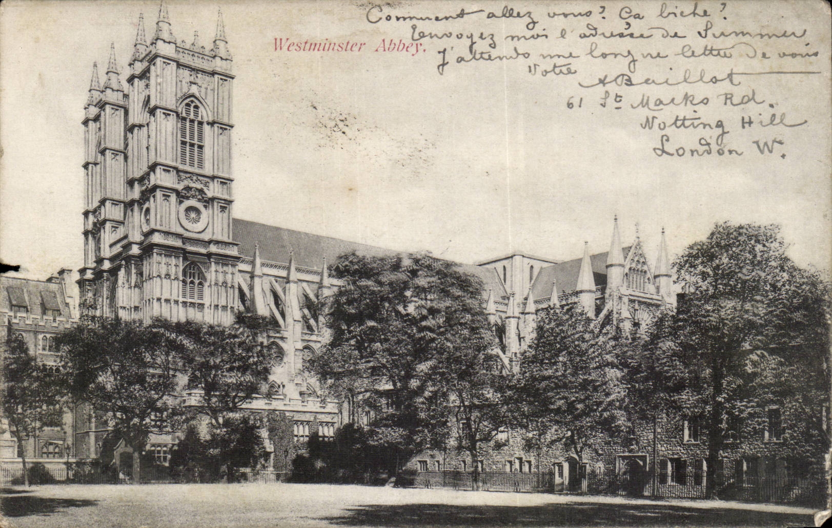 Grande Bretagne Londres london CPA Westiminster abbey