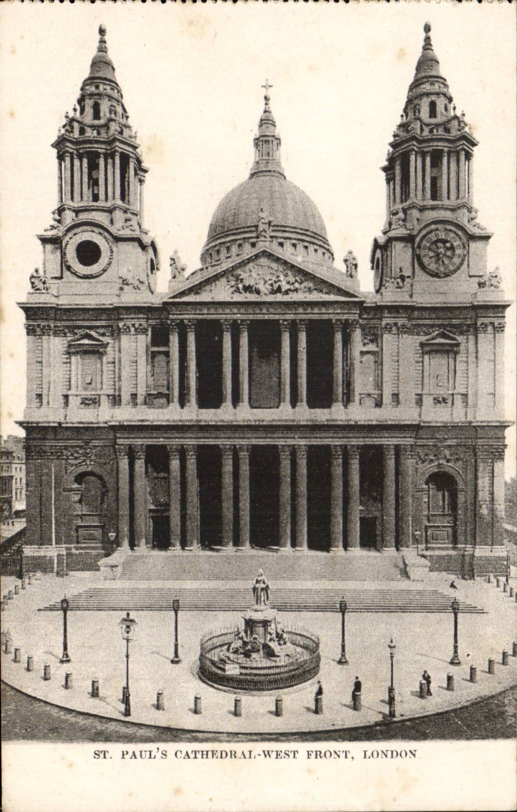Grande Bretagne Londres london CPA St Paul's cathedral West front